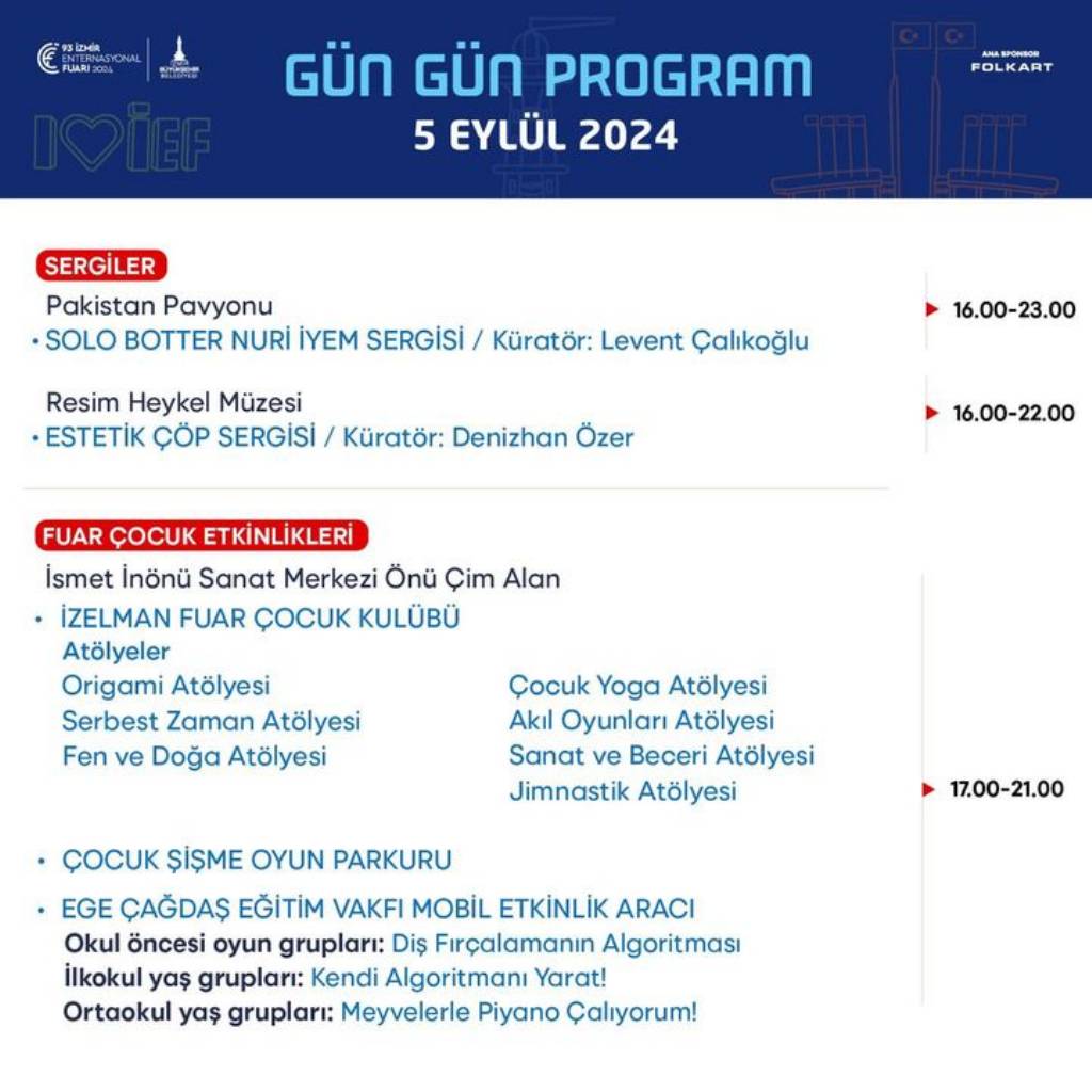 İzmir Enternasyonal Fuarı'nın Yedinci Günü Başladı!